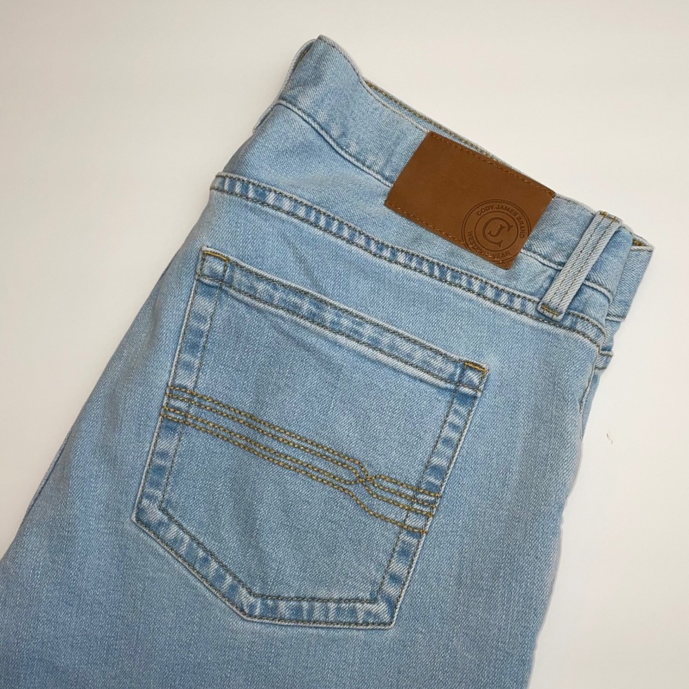 Cody James Jackson Slim Straight Jeans Mens 36x32 Western Cowboy Blue Denim